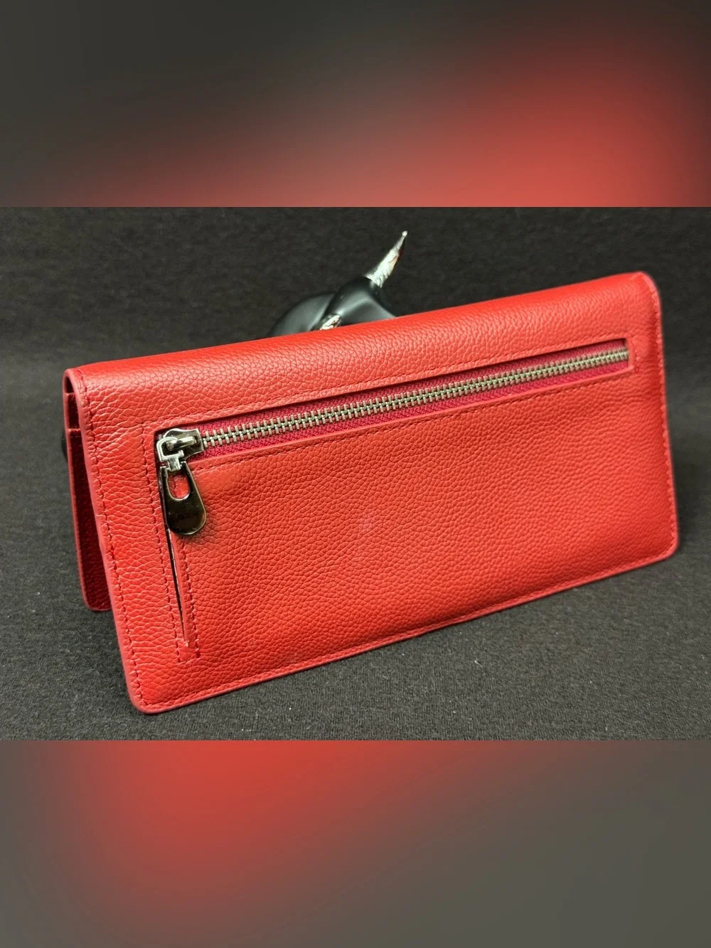 Bveyzi Bveyzi Leather Wallet Fuchsia RFID BLOCKING NEW